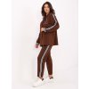 Súprava saka a nohavíc Ivone Brazowy komplet z marynarka oversize RUE PARIS 413857 4