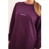 Súprava mikiny a legín Minimal Damsky bavlneny komplet s mikinou a leginami s napisom Minimal slivkovy 34851 4 kópia