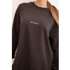 Súprava mikiny a legín Minimal Komplet damsky bavlneny mikina a leginy s napisom Minimal hnedy 34853 4 kópia