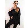 Súprava mikiny a legín Minimal Damsky bavlneny komplet mikina a leginy s napisom Minimal cierny 34852 3 kópia