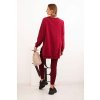 Súprava mikiny a legín Minimal Damsky bavlneny komplet s mikinou a leginami s napisom Minimal bordovy 34854 2 kópia