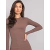Priliehavé basic šaty Brazowa sukienka Lara RUE PARIS 381146 4