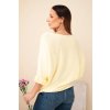 Sveter so širokými rukávmiDamsky sveter typu netopier s okruhlym vystrihom zlty 38359 2 kópia