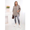 Oversize mušelínová košeľa Nell Plus Size fango 31487 1 kópia