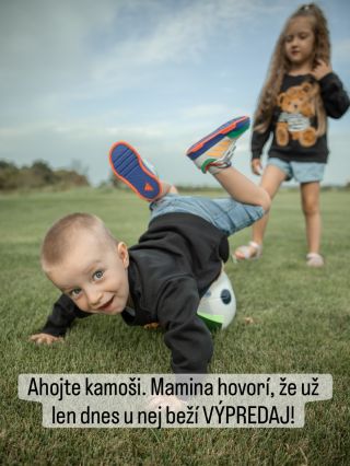 VÝPREDAJ na všetko skladom už len dnes do polnoci ⏰ Pre 40% ZĽAVU použi kód: VYPREDAJ40 Všetko ostatné vám povie môj Mateo...