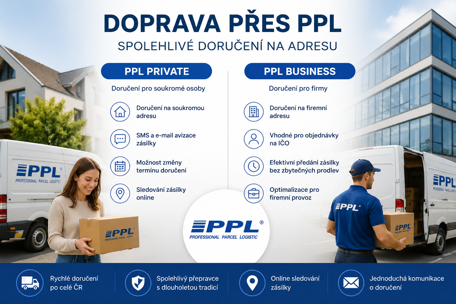Doprava přes PPL - spolehlivé doručení na adresu