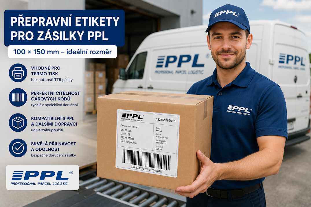 Jak vybrat správné přepravní etikety pro zásilky PPL?