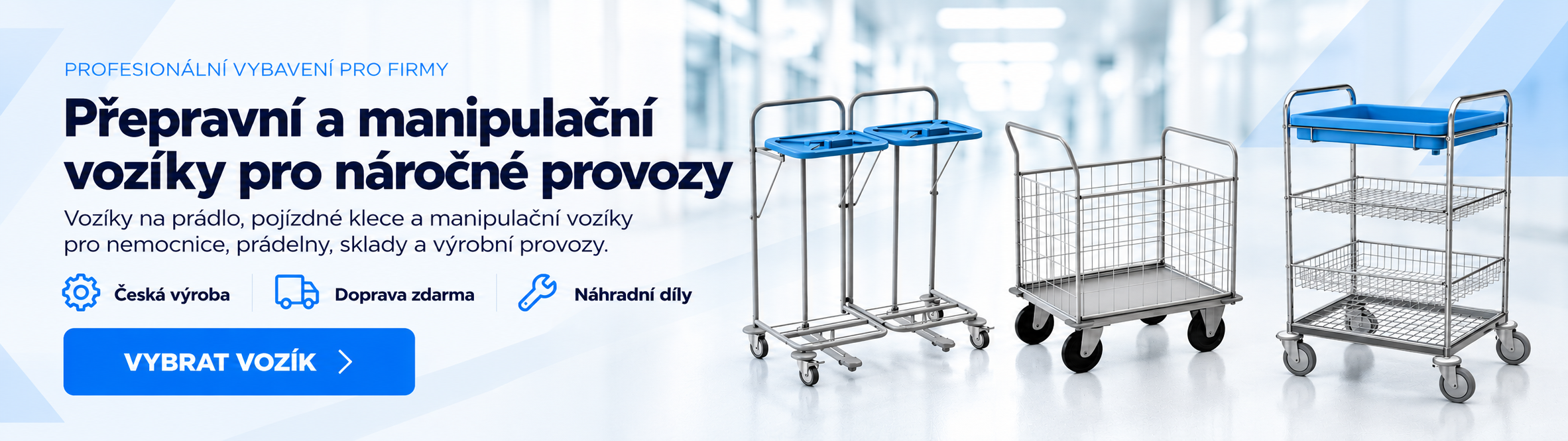 Přepravní vozíky nabídka