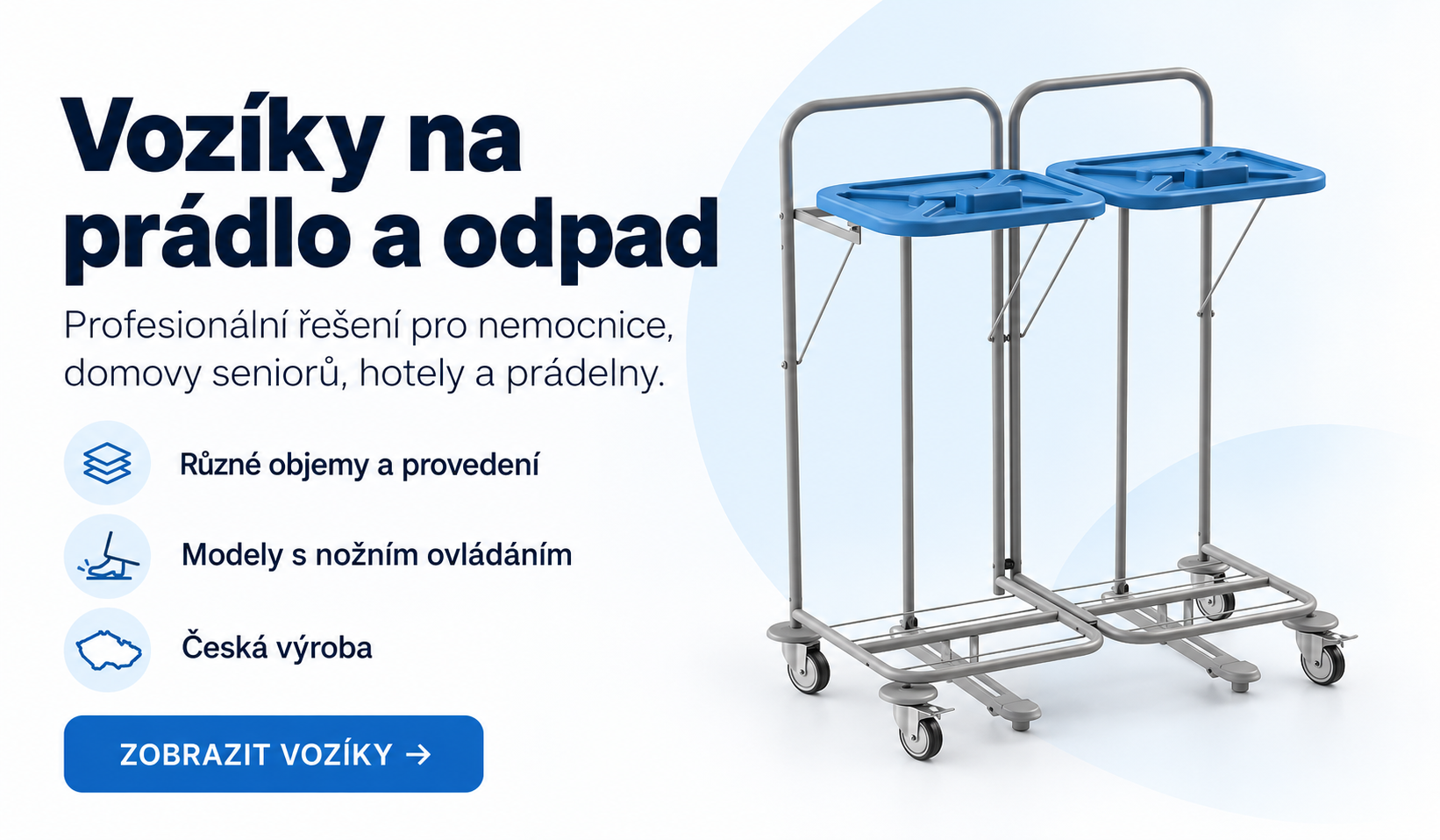 Vozíky na prádlo a odpad