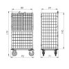 Manipulační klec BESI MAXI 17 rozměry