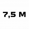 7,5 m