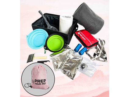 PINK -BASIC- Cestovní a evakuační set pro kočky