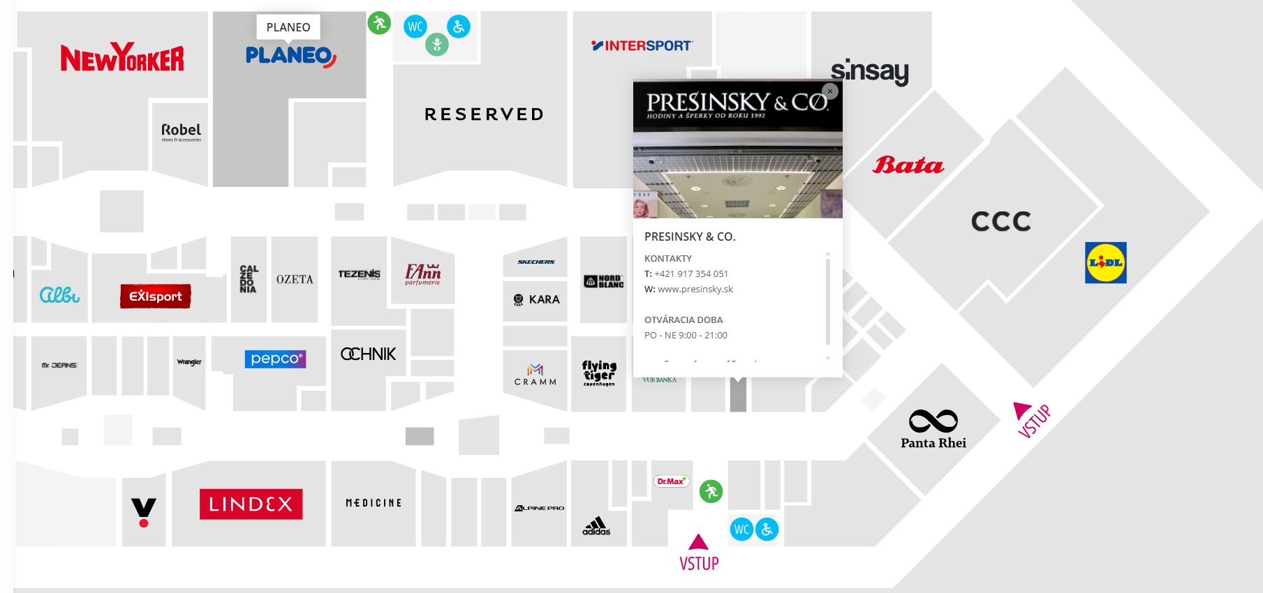 OC Laugarício – plánek