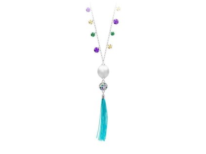 Strieborný náhrdelník Vitis s riečnou perlou