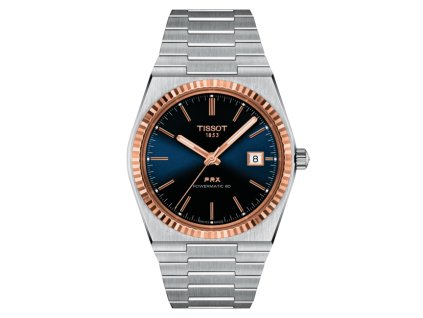 TISSOT PRX POWERMATIC 80 STEEL & 18K GOLD BEZEL T931.407.41.041.00