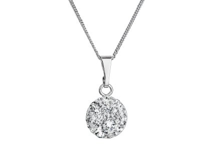 Strieborný náhrdelník so Swarovski krištáľmi 32086.1