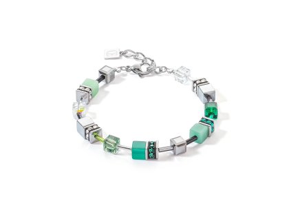 Náramok s hematitom, tigrím okom a Swarovski COEUR DE LION 2838300500