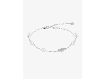 Stříbrný náramek Pearl Passion s říčními perlami Preciosa