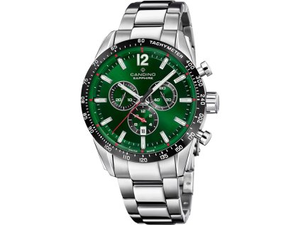 CANDINO SWISS MENS GREEN STAINLE
