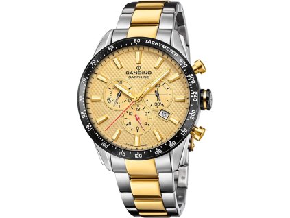 CANDINO SWISS MENS BEIGE STAINLE