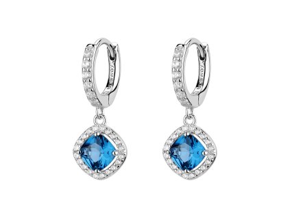 Náušnice s modrým zirkńom Brosway Fancy Freedom Blue FFB128