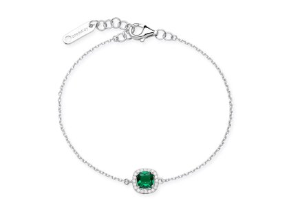 Náramok so zeleným zirkónom Brosway Fancy Life Green FLG139
