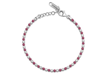 Náramok s červenými zirkónmi Brosway Fancy Passion Ruby FPR130