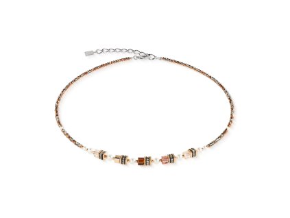 Náhrdelník s perlami a Swarovski krištáľmi COEUR DE LION 4567101100