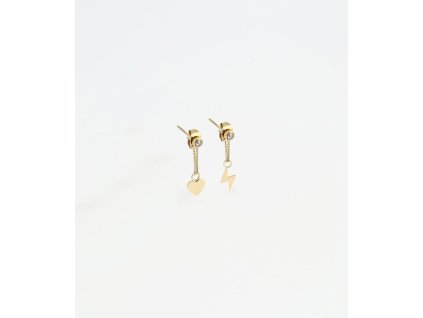 boucles doreilles roma acier dor