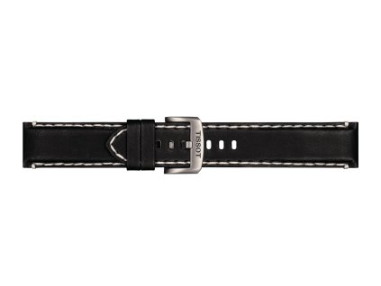 Čierny kožený remienok TISSOT 22MM T852.044.982