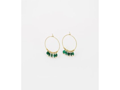 boucles doreilles zoe acier dore
