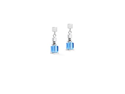Náušnice s hematitom a Swarovski krištáľmi COEUR DE LION 2100210717