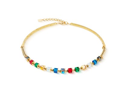 Náhrdelník s hematitom a Swarovski krištáľmi COEUR DE LION 2100101516