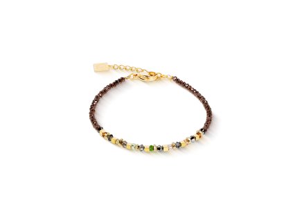 Náramok s hematitom a Swarovski krištáľmi COEUR DE LION 4359301109