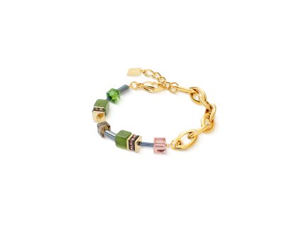 Náramok s nefritom, hematitom a Swarovski krištáľmi COEUR DE LION 4524300516