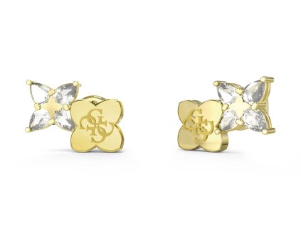 Oceľové náušnice Guess Wild Flower JUBE05511JWYGT