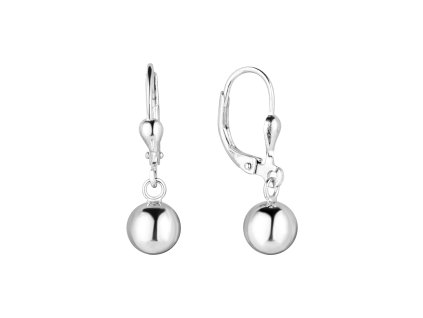 33014 3 33014 stribrne nausnice visaci s houpajici se kulickou 61061