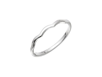 Stříbrný prsten vlnky 65002 (Velikost 52 (průměr 16,6 mm))