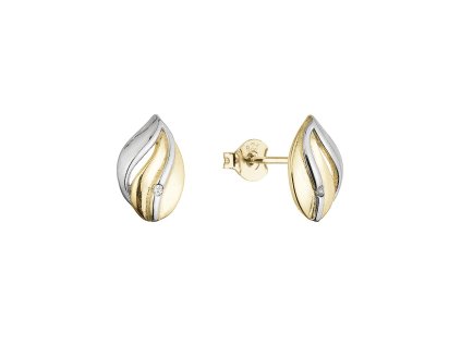 33328 stribrne dvoubarevne nausnice 11556 1