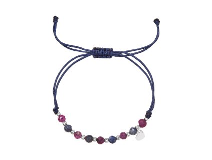 33403 textilni naramek fialovy s koralky ruby a natural sapphire 13059 3
