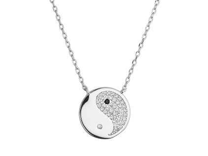 33994 stribrny nahrdelnik jin a jang 12151 1 crystal