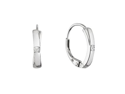 34420 stribrne visaci nausnice obdelnik se zirkonem 11661 1