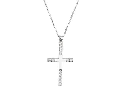 34483 stribrny nahrdelnik kriz se zirkony 12137 1