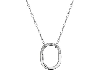 34462 stribrny nahrdelnik oval se zirkony 12128 1 crystal