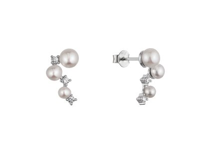 35602 stribrne nausnice s ricnimi perlami a zirkony 21111 1