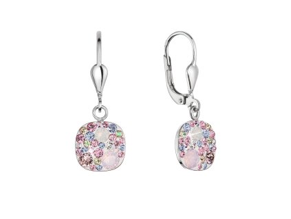 36915 stribrne visaci nausnice se swarovski krystaly 31320 3 magic rose
