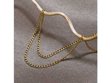 Zlatý 14kt řetízek 90A00017 PANCIER (Délka v cm 45 cm)