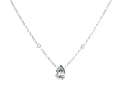 Dámsky oceľový náhrdelník s príveskom slza GUESS 4G LIGHT JUBN05246JWRHT 2