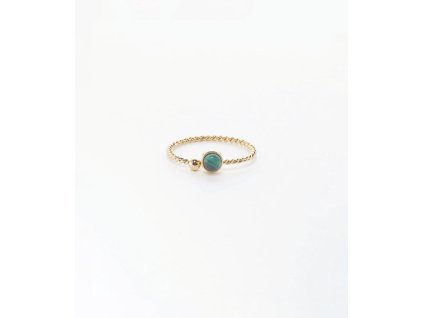 bague spoutnik acier dore malach