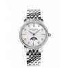 FREDERIQUE CONSTANT SLIMLINE LADIES MOONPHASE FC-206MPWD1SD6B - 76 DIAMONDS - 0,56CT.